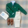 Prep School Pants - Keeneland Khaki with Nantucket Navy Stork