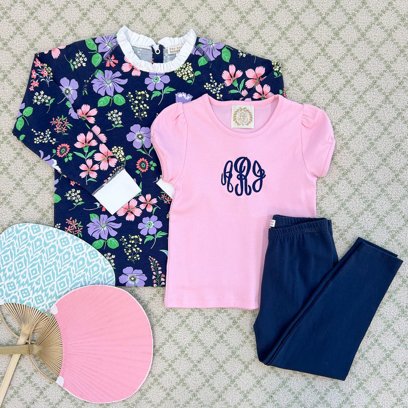  Monogram: Nantucket Navy, Lainey Font