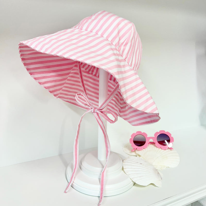 Cissy Sunhat - Pier Party Pinckney Pink Stripe