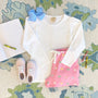 Long Sleeve Penny's Play Shirt & Onesie - Worth Avenue White