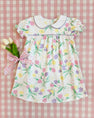 Holly Day Dress - Elizabethtown Tulips with Lauderdale Lavender