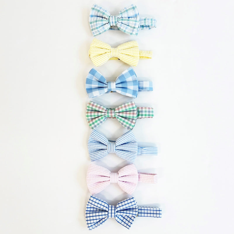 Baylor Bowtie - Seaside Sunny Yellow Seersucker