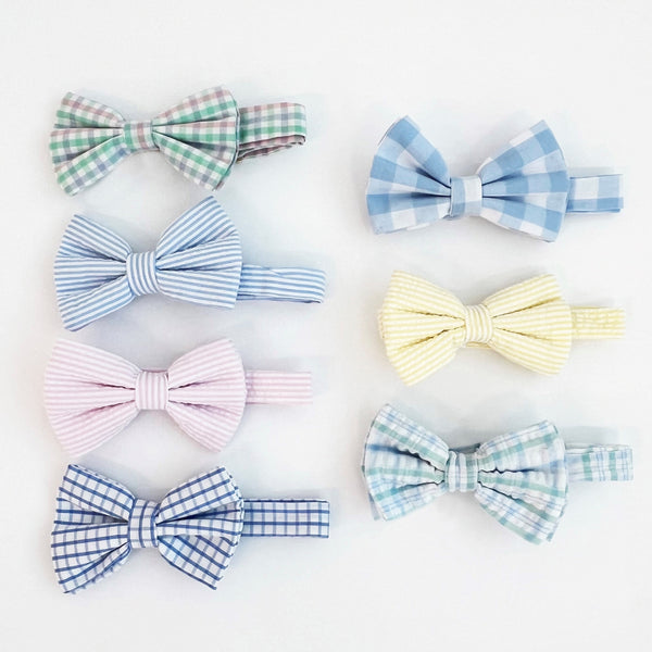 Baylor Bowtie - Breakers Blue Seersucker