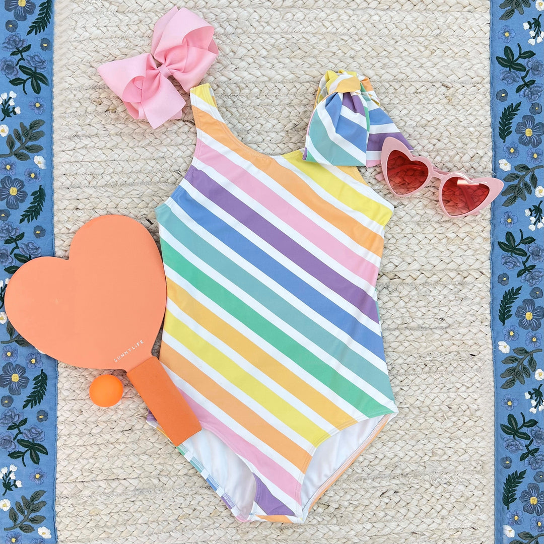 Nwt The Beaufort fashion Bonnet Company Rainbow Row Sunsuit 2t