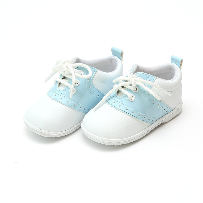 Angel Baby Austin Shoes - White with Sky Blue