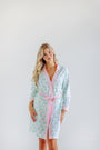 Ready or Not Robe (Women) - Hanover Hand Block with Palm Beach Pink