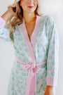 Ready or Not Robe (Women) - Hanover Hand Block with Palm Beach Pink