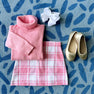 Townsend Turtleneck Sweater - Hamptons Hot Pink with Palm Beach Pink Stork