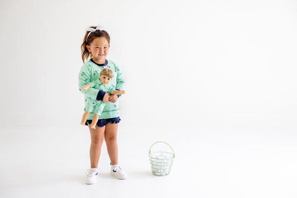 Shelby Anne Shorts - Nantucket Navy with Nantucket Navy Stork