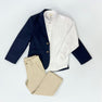 Prep School Pants - Keeneland Khaki with Nantucket Navy Stork