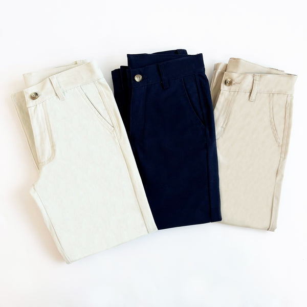 Prep School Pants - Nantucket Navy with Richmond Red Stork