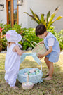 Peter Pan Collar Shirt & Onesie (Short Sleeve Woven) - Worth Avenue White