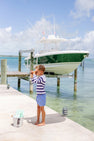 Tortola Trunks - Little Fishes with Nantucket Navy Stork