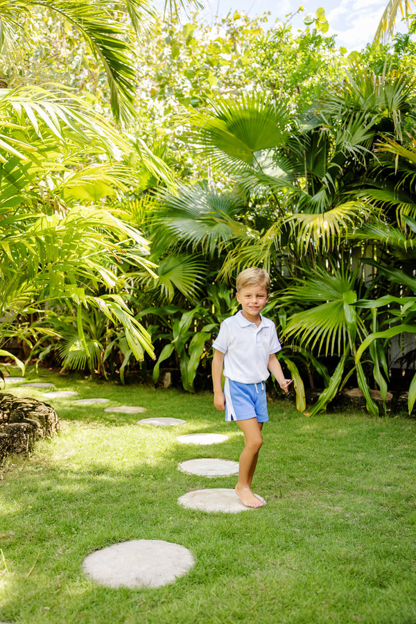 Shaefer Shorts - Barbados Blue with Worth Avenue White