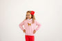 Isabelle's Intarsia Sweater - Hamptons Hot Pink with Dog Intarsia