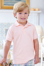 Prim & Proper Polo & Onesie - Pompano Peach with Multicolor Stork