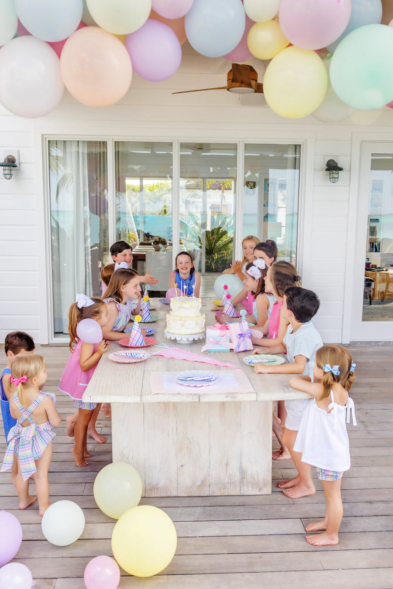 Picture Pennant - Hamptons Hot Pink with Worth Avenue White "Birthday Girl"