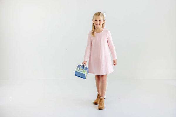 Long Sleeve Polly Play Dress - Palm Beach Pink