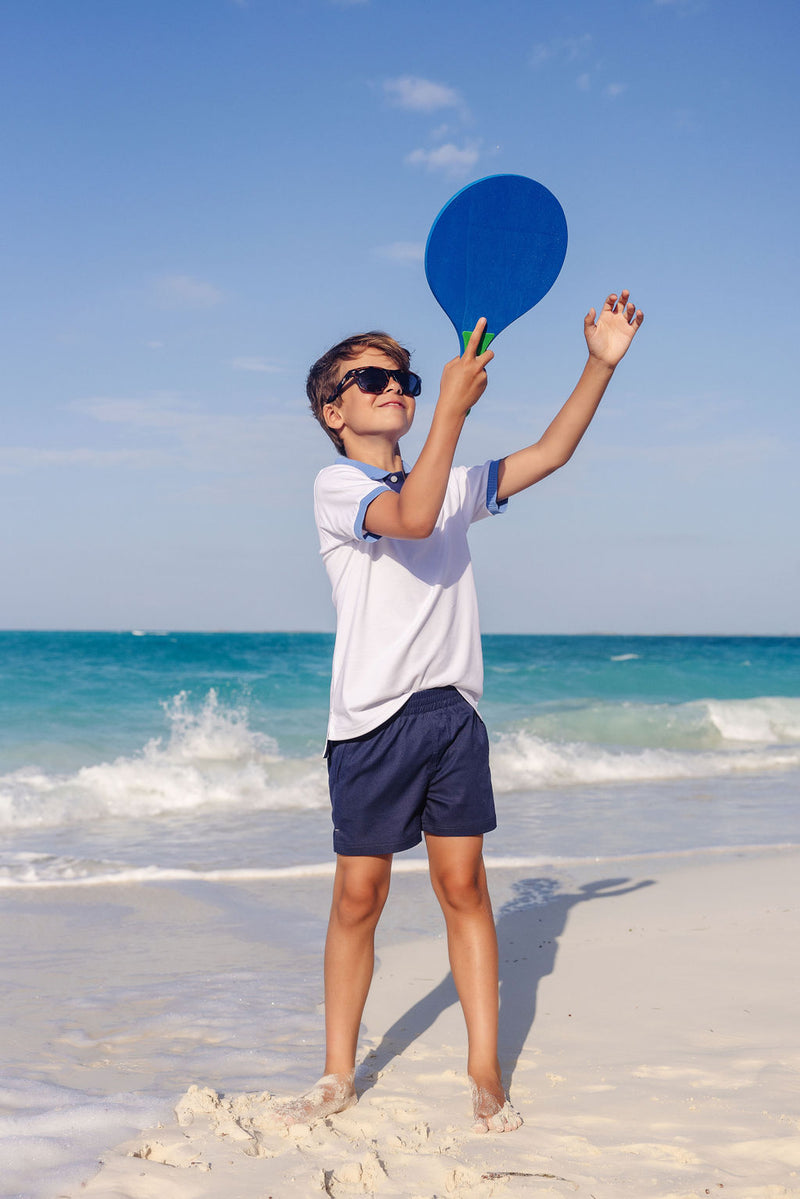 Sheffield Shorts - Nantucket Navy with Keeneland Khaki Stork