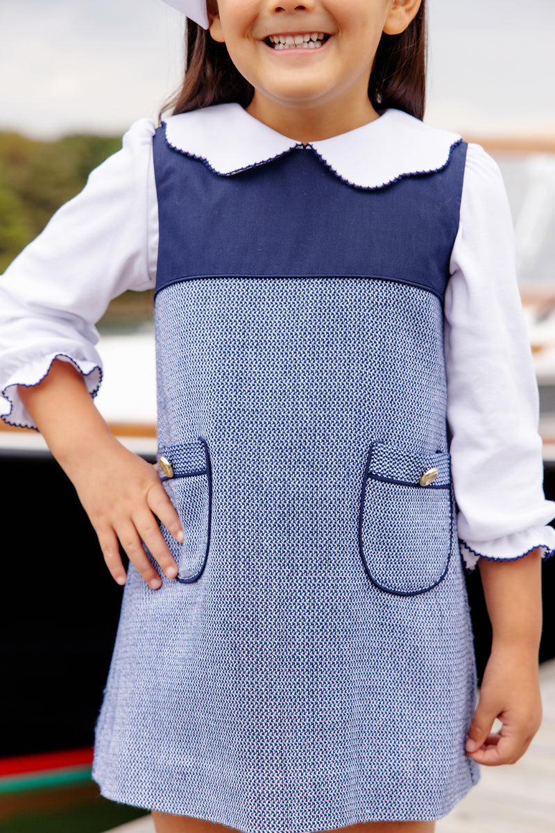 Jill Jumper - Nantucket Navy Tweed