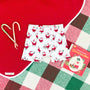 Baby Buggy Blanket (Quilted) - Rudolph Red with Worth Avenue White