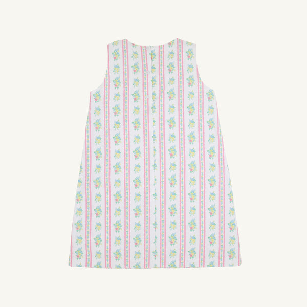 Annie Apron Dress - Argonne Forest Flowers (White)