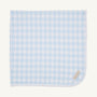 Baby Buggy Blanket - Buckhead Blue Gingham with Worth Avenue White