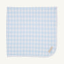 Baby Buggy Blanket - Buckhead Blue Gingham with Worth Avenue White