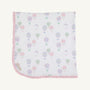 Baby Buggy Blanket - Up Up and Away (Pink) with Palm Beach Pink