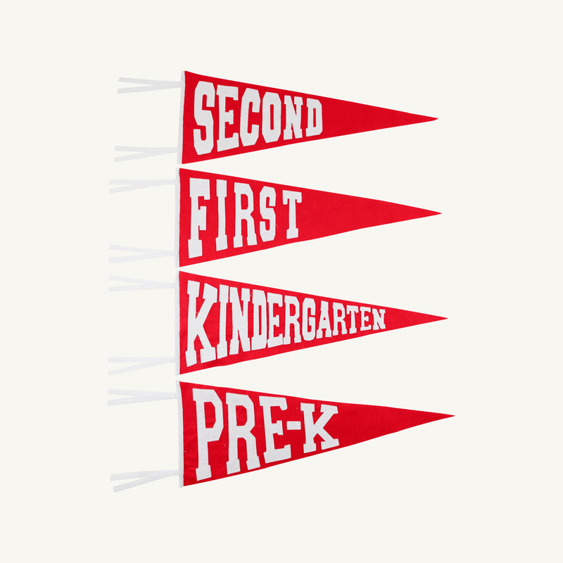 Back to School Pennants - Richmond Red