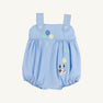 Bingham Bubble - Beale Street Blue with Dog Applique