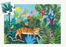 The Tiger's Walk Silhouette Puzzle - Djeco Toys