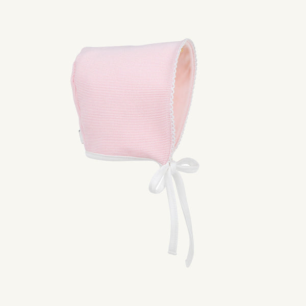 Bundle Me Bonnet - Palm Beach Pink with Worth Avenue White