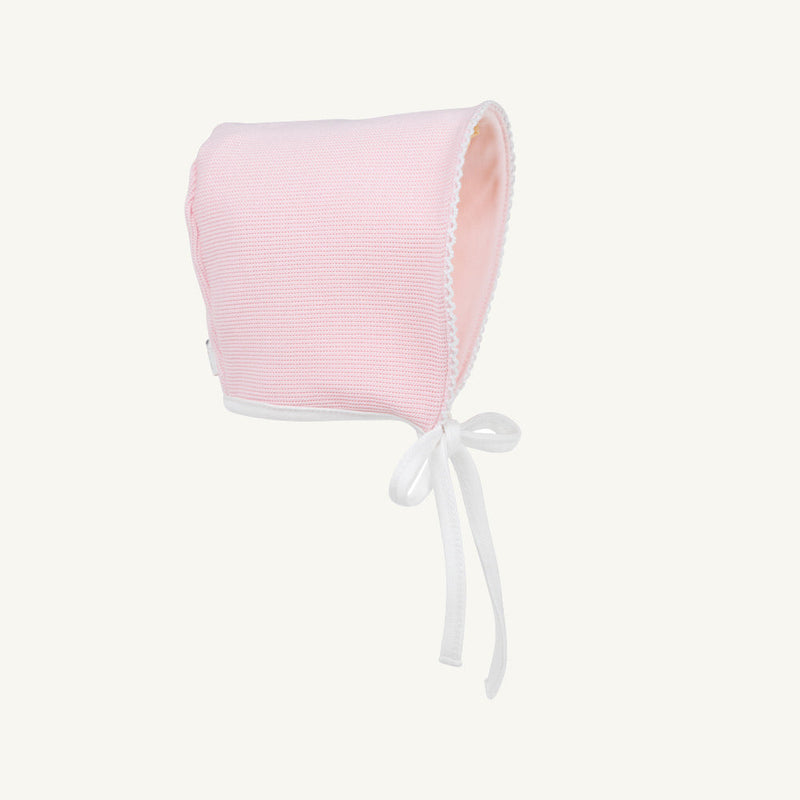 Bundle Me Bonnet - Palm Beach Pink with Worth Avenue White