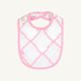 Burp Me Bib - Belle Meade Bow with Pier Party Pink