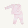 Cameron Cross-Front Set - Palm Beach Pink Gingham