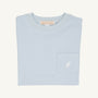 Carter Crewneck - Buckhead Blue with Worth Avenue White Stork