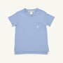 Carter Crewneck - Barbados Blue with Worth Avenue White Stork