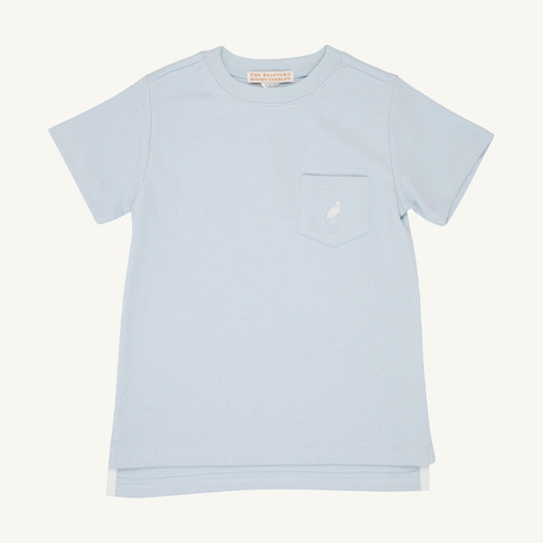 Carter Crewneck - Buckhead Blue with Worth Avenue White Stork