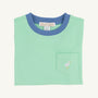 Carter Crewneck - Grace Bay Green with Barbados Blue & Multicolor Stork