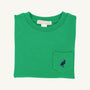 Carter Crewneck - Kiawah Kelly Green with Nantucket Navy Stork