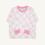 Cassidy Comfy Crewneck - Belle Meade Bow with Hamptons Hot Pink