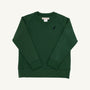 Cassidy Comfy Crewneck - Grier Green with Nantucket Navy Stork