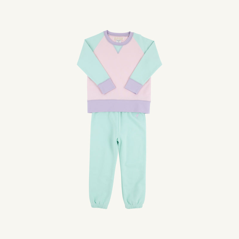 Cassidy & Gates Sweat Set - Sea Island Seafoam, Palm Beach Pink, & Lauderdale Lavender