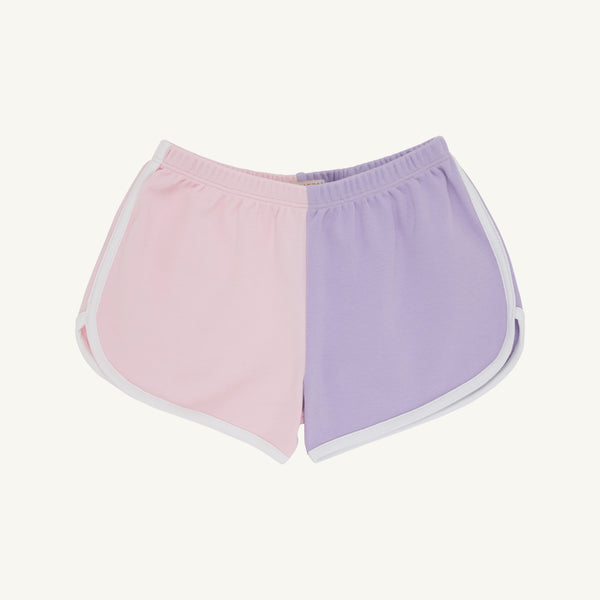 Colorblock Cheryl Shorts - Palm Beach Pink and Lauderdale Lavender