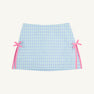 Clay's Club Skort - Sunrise Blvd. Blue & Turks Teal Chandler Check with Hamptons Hot Pink