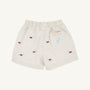 Critter Sheffield Shorts - Saratoga Stone & Dog Embroidery with Buckhead Blue Stork