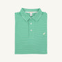 Croquet Party Polo (Men's) - Kiawah Kelly Green Stripe with Bellport Butter Yellow Stork