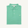 Croquet Party Polo (Men's) - Kiawah Kelly Green Stripe with Bellport Butter Yellow Stork