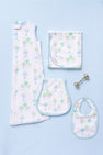 Oopsie Daisy Burp Cloth - Up Up and Away (Blue) with Buckhead Blue